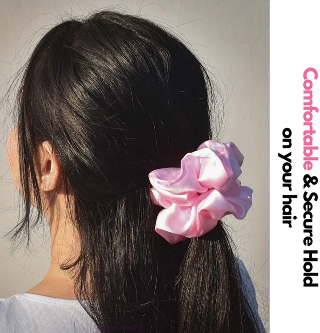 GEMS CROWN XL Satin Hair Scrunchie – Soft, Elegant & Hair-Friendly